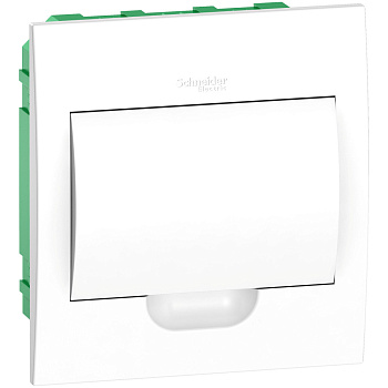 Systeme Electric EASY 9 Корпус встраиваемый с белой дверью 1ряд/8мод, IP40, IK07,63А, 2 клеммы