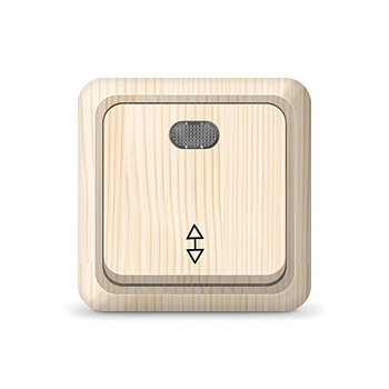 UNIVersal "Олимп" Выключатель Сосна 1 кл. проходной с подсветкой 5560810