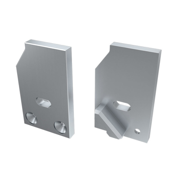 Arlight Заглушка для ALM-GLASS-10 левая с отверстием (Металл) 026734