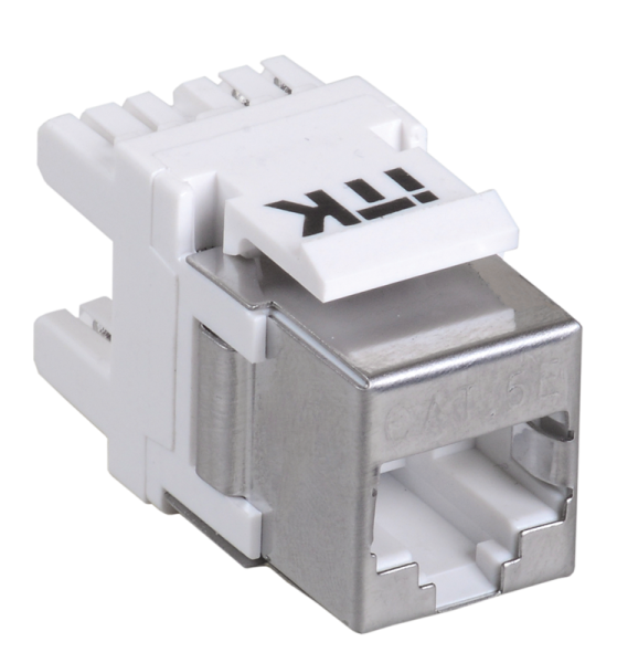 Купить IEK ITK Модуль Keystone Jack категория 3 RJ12 UTP 110 IDC 180 град. CS1-3C03U-12