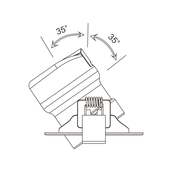 Купить Maytoni Technical Phill Белый Встраиваемый светильник LED 9W 720Лм DL013-6-L9W