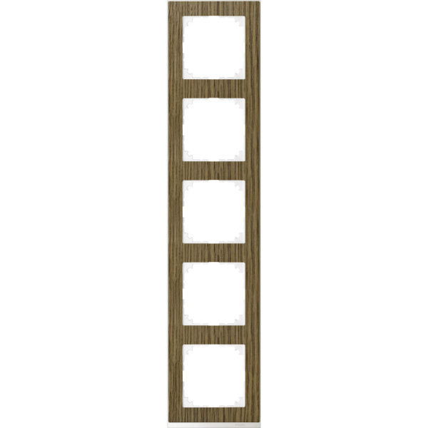 SE Merten SM M-Pure Decor Дуб/Бриллиантовый бел Рамка 5-ая MTN4050-3674