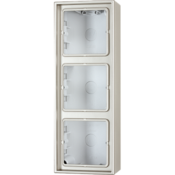 JUNG LS 990 Edelstahl Коробка 3-ая для накладного монтажа ES2583A-L