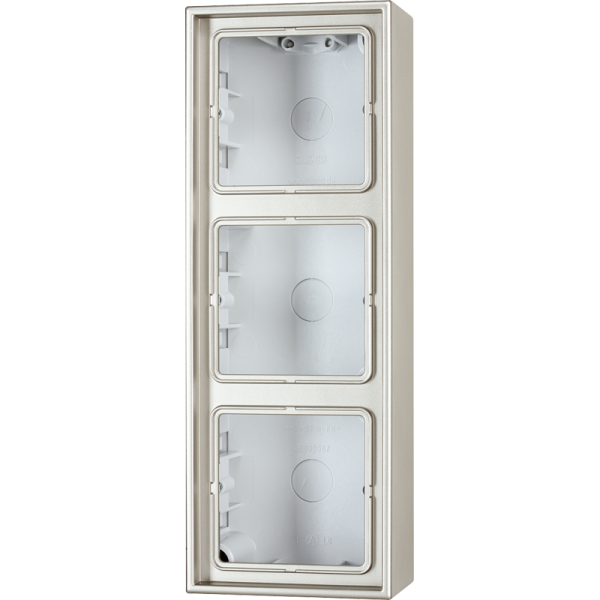 JUNG LS 990 Edelstahl Коробка 3-ая для накладного монтажа ES2583A-L