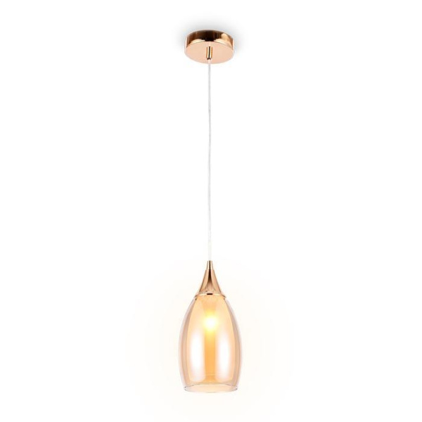 Ambrella Подвесной светильник TR3543 GD/TI золото/янтарь E14 max 40W D130*1000 Ambrella Подвесной светильник TR3543 GD/TI золото/янтарь E14 max 40W D130*1000