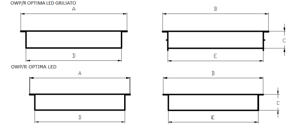 Купить СТ OWP OPTIMA LED 600 IP54/IP54 4000K mat Clip-In