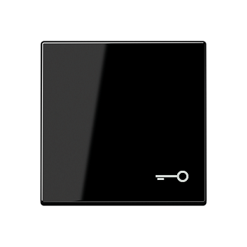 JUNG Клавиша с символом "замок" черная A590TSW