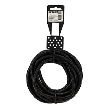 Труба автомобильная гофрированная 6,8 мм ПОЛИПРОПИЛЕН 5 м разрезная Rexant 15-0705