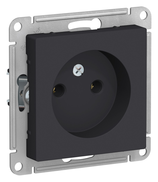 Купить Systeme Electric AtlasDesign Карбон Розетка б/з, 16А, механизм