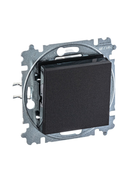 Купить ABB EPJ Levit антрацит / дымчатый чёрный Выключатель кнопочный 1-клавишный 2CHH599145A6063