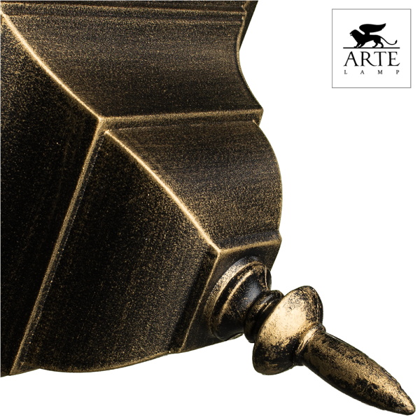 Купить Arte Lamp Berlin Коричневый/Белый Светильник уличный наземный 1x75W E27 A1014FN-1BN