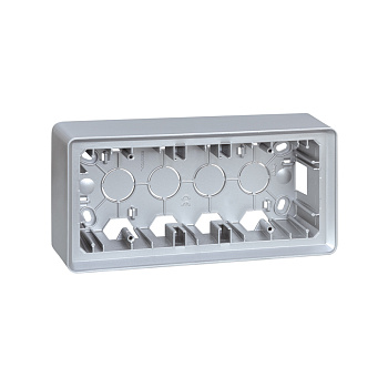 Simon 82 Detail Алюминий Коробка 3-ая для наружного монтажа 8200770-093