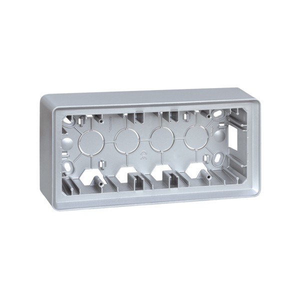 Simon 82 Detail Алюминий Коробка 3-ая для наружного монтажа 8200770-093