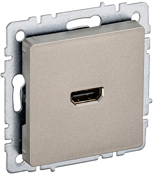 IEK BRITE BASE Шампань Розетка HDMI РHDMI-0-БрШ