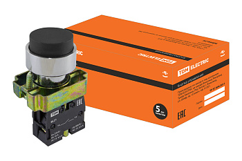 TDM Кнопка BL21 без подсветки черный 1з SQ0704-0047