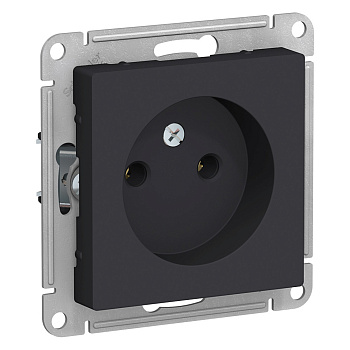 Systeme Electric AtlasDesign Карбон Розетка б/з, 16А, механизм