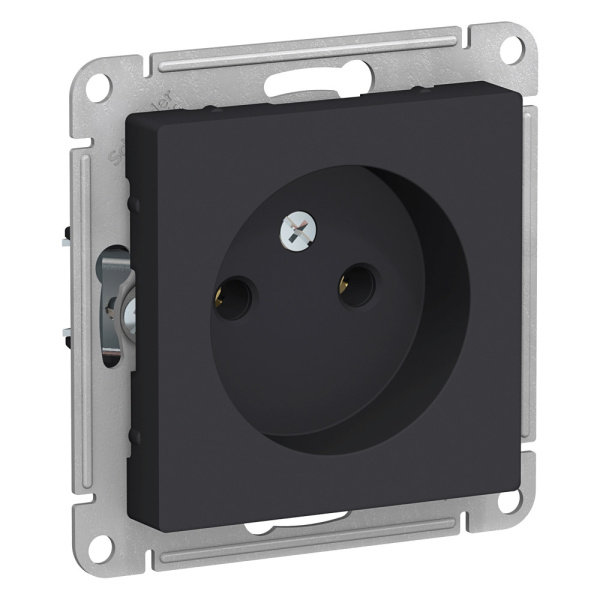 Systeme Electric AtlasDesign Карбон Розетка б/з, 16А, механизм