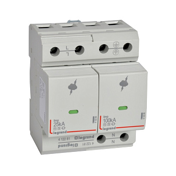 Legrand УЗИП T1 25kA 1P+N с сигнальным контактом 412281