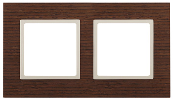 ЭРА 14-5302-09 Elegance Дуб/сл.кость Дерево Рамка 2-ая