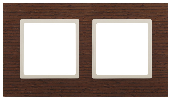 ЭРА 14-5302-09 Elegance Дуб/сл.кость Дерево Рамка 2-ая