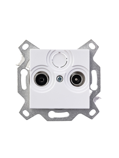 Купить ABB EPJ Levit белый / белый Розетка TV-R, проходная, 7дБ, белый 2CHH083607A6003