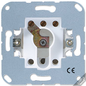 JUNG Проходной переключатель для замочного механизма, 1-полюсный, 16А/250В универсальные изделия 106.15