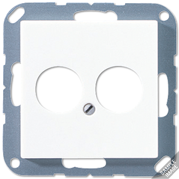 JUNG крышка для 2-х гнезд, чёрный A562-2BFSW