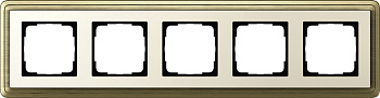 Gira ClassiX Бронза/Кремовый Рамка 5-ая 0215623