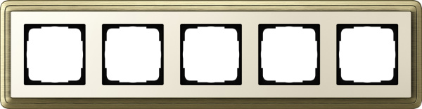 Gira ClassiX Бронза/Кремовый Рамка 5-ая 0215623
