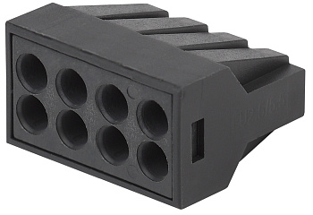 ЭРА NO-224-55 Клемма СМК с пастой, серия 308, 8 отверстий, 0,5-2,5 мм2 (упак. 50 шт.)