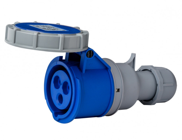 Dekraft Розетка перен. 2Р+РЕ 32А 220В IP67 РП-103