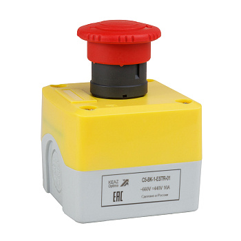 КЭАЗ Пост кноп авар стоп OptiSignal D22 C5-BK-1-ESTR-01 1НЗ возв пов XALK178