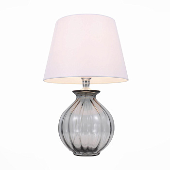 ST LUCE SL968.404.01 Настольная лампа  Хром, Дымчатый/Белый E27 1*60W