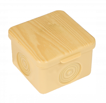 EKF PROxima Коробка распаячная КМР-030-037 пылевлагозащищенная без мембранных вводов (65х65х50) светлое дерево