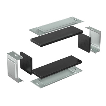 DKC Комплект для обеспечения степени защиты IP44 в местах соединения секций лотков 400х100,цинк-ламель