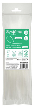 Systeme Electric Стяжка кабельная 300х4.8 Белая (100шт)