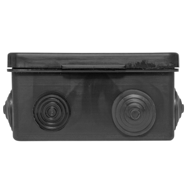 Купить EKF PROxima Коробка распаячная КМР-030-014 с крышкой (100х100х50), 8 мембр. вводов чёрная IP54 plc-kmr-030-014-b