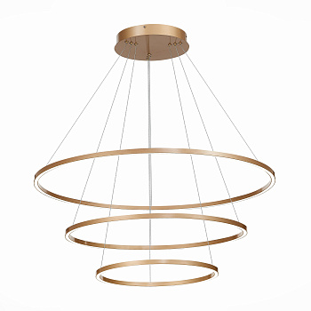 ST LUCE ST605.203.114 Cветильник подвесной  SMART Золотистый/Белый LED 1*114W 2800-6500K ST LUCE ST605.203.114 Cветильник подвесной  SMART Золотистый/Белый LED 1*114W 2800-6500K