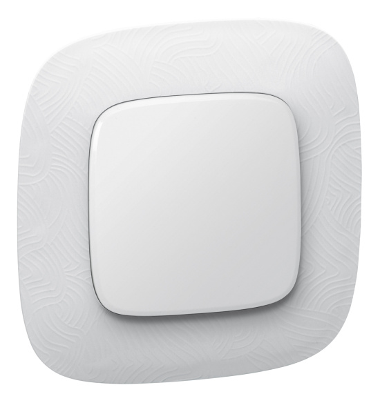 Купить Legrand Valena ALLURE Тиснение белое Рамка 1-ая 754371