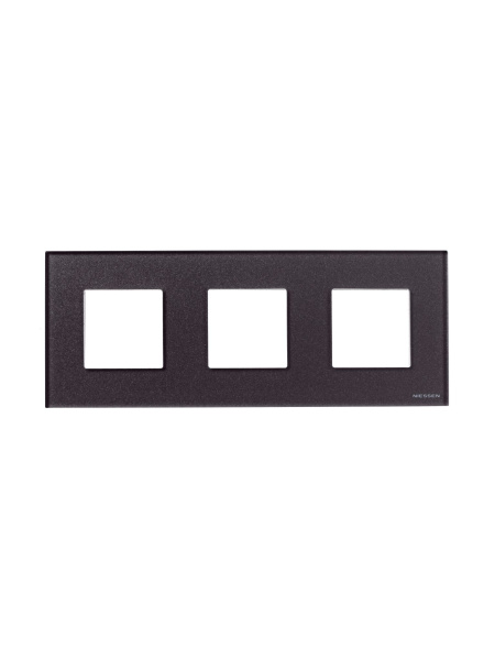 Купить ABB NIE Zenit Стекло кофейное Рамка 3-я 2+2+2 мод 2CLA227300N3701