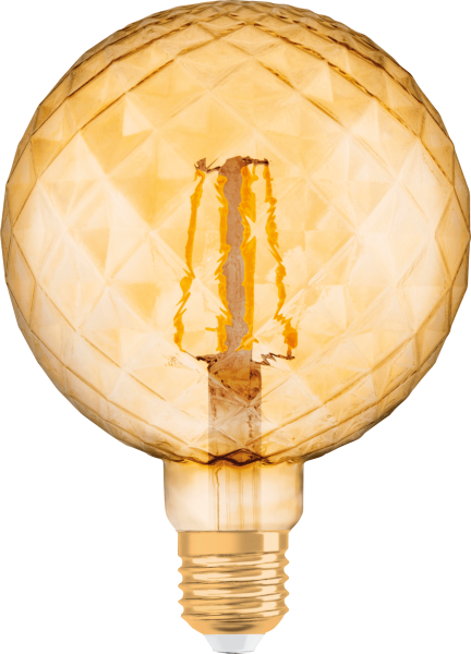 Osram Светодиодная лампа Vintage 1906 LED CL PINECONE,филаментная,GOLD 4,5W(замена 40Вт), золотистая, теплый белый свет (825), цоколь Е27 4058075092037