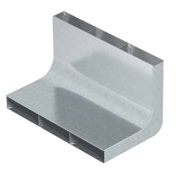 OBO Bettermann Угол вертикальный 90° кабель-канала EUK 350x38/3 секции (сталь) 7400660