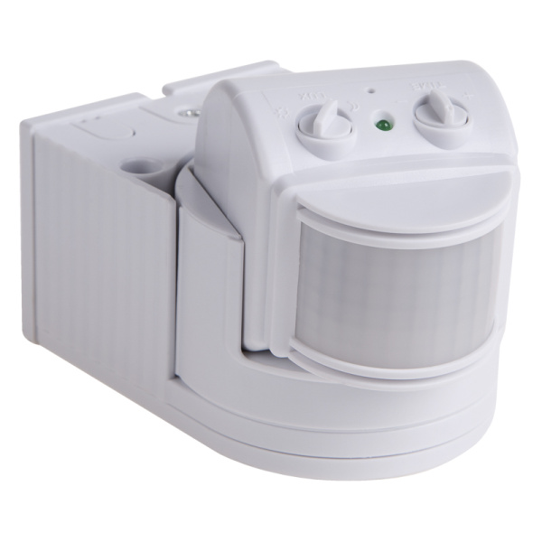 Датчик движения настенный ДДС 04, 180°,1200Вт,10-2000Лк, 12 м,10-420 сек,IP44 Rexant 11-9212