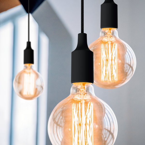 Купить Gauss Светильник подвесной Decor PL011 черный E27, 1 м, 1/40