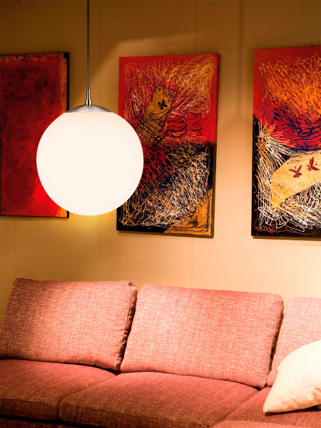 Купить Eglo 85263 Подвес RONDO 1x60W, (E27) опаловый, белый