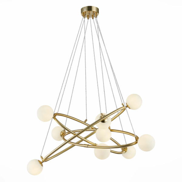 ST Luce SL1508.203.09 Люстра подвесная Золотистый/Белый G9 9*5W