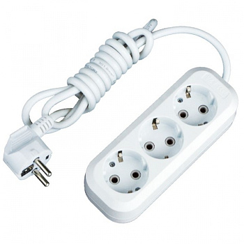 EKF PROxima Удлинитель "Эксперт" 3 гнезда 3 метра 16А/3,5кВт с заземлением ПВС 3х1