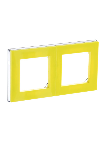 Купить ABB EPJ Levit 3901H-A05020 64W Рамка жёлтый / дымчатый чёрный 2CHH015020A6064