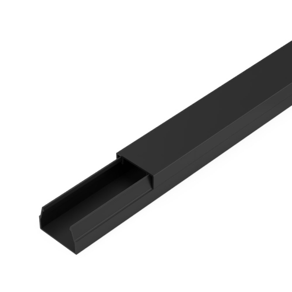 Промрукав Кабель-канал черный 2-й замок в п/э 15х10 мм (144 м/уп) PR03.0209