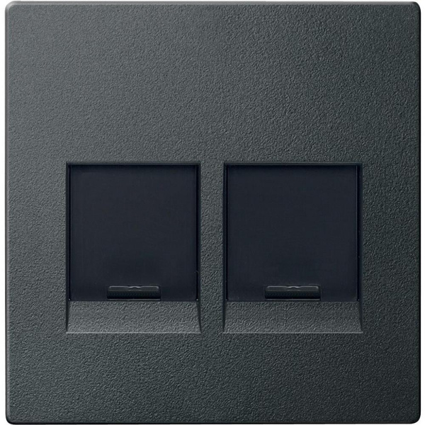 Купить SE Merten SM Антрацит Центральная плата 2-ая для модулей штепсельных разъемов с пылезащ. шторками MTN4562-0414